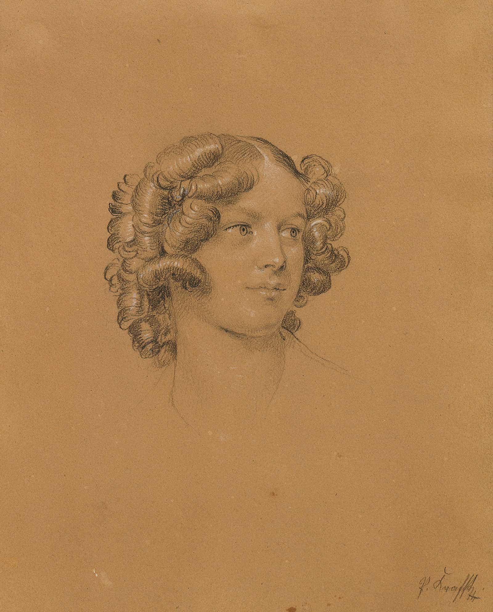 Portratstudie Zum Einzug Nach Dem Pariser Frieden Before by Johann Peter Krafft