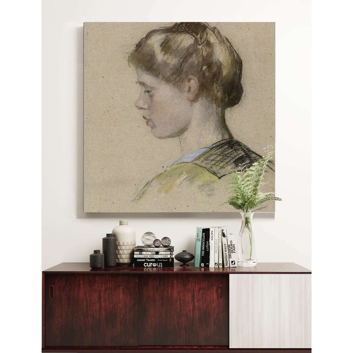 Portret Van Een Jonge Vrouw by Therese Schwartze