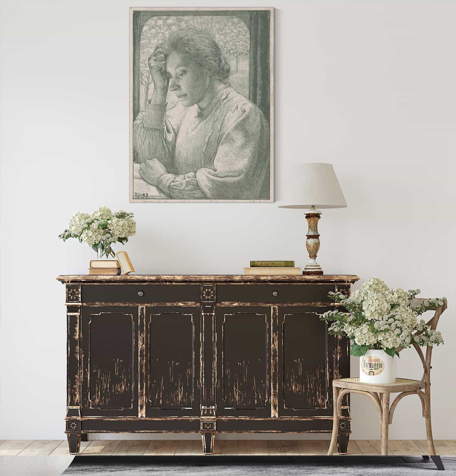Portret Van Henriette Roland Holst Van Der Schalk by Richard Nicolaus Roland Holst