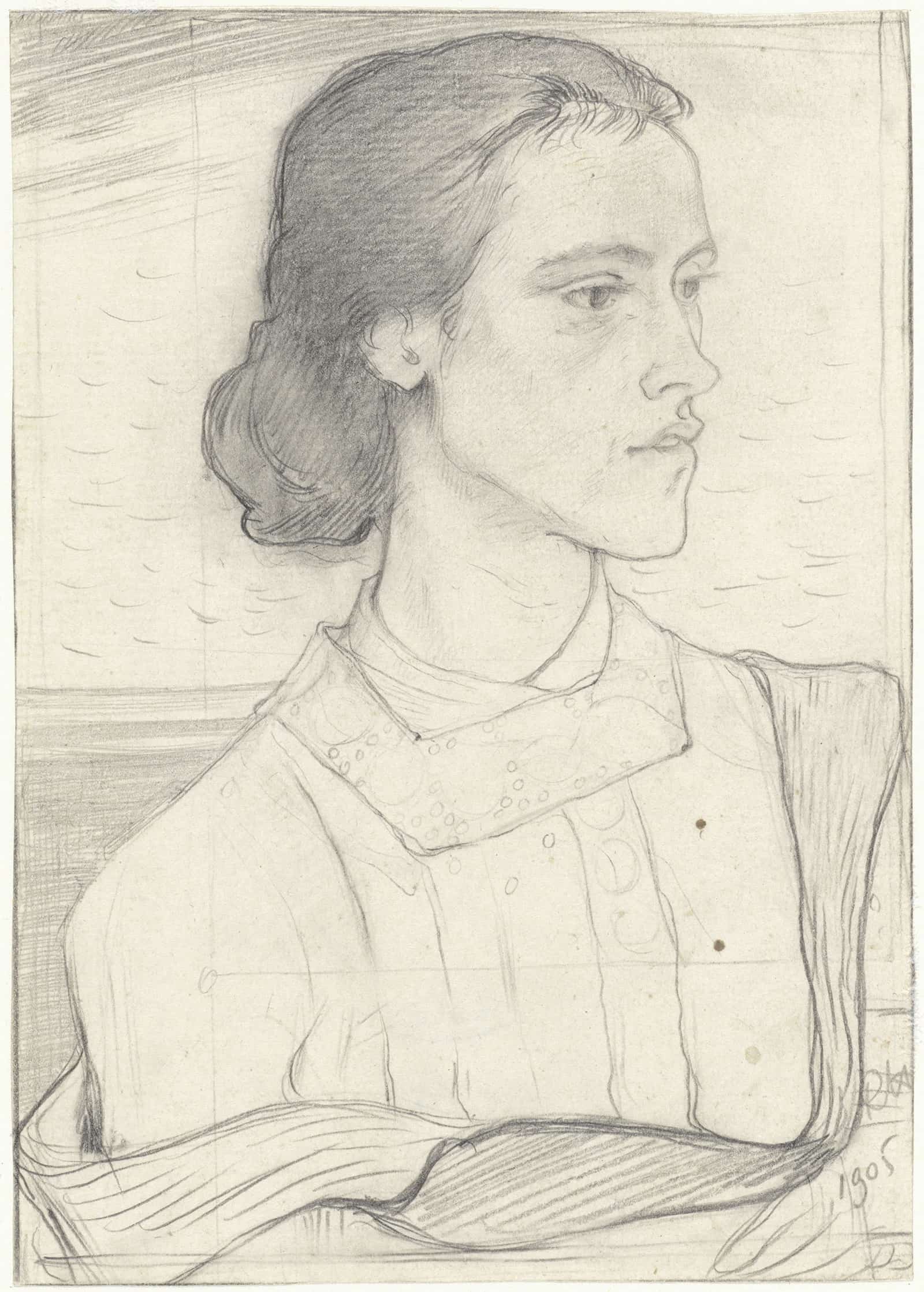 Portret Van Kootje Martinet by Richard Nicolaus Roland Holst
