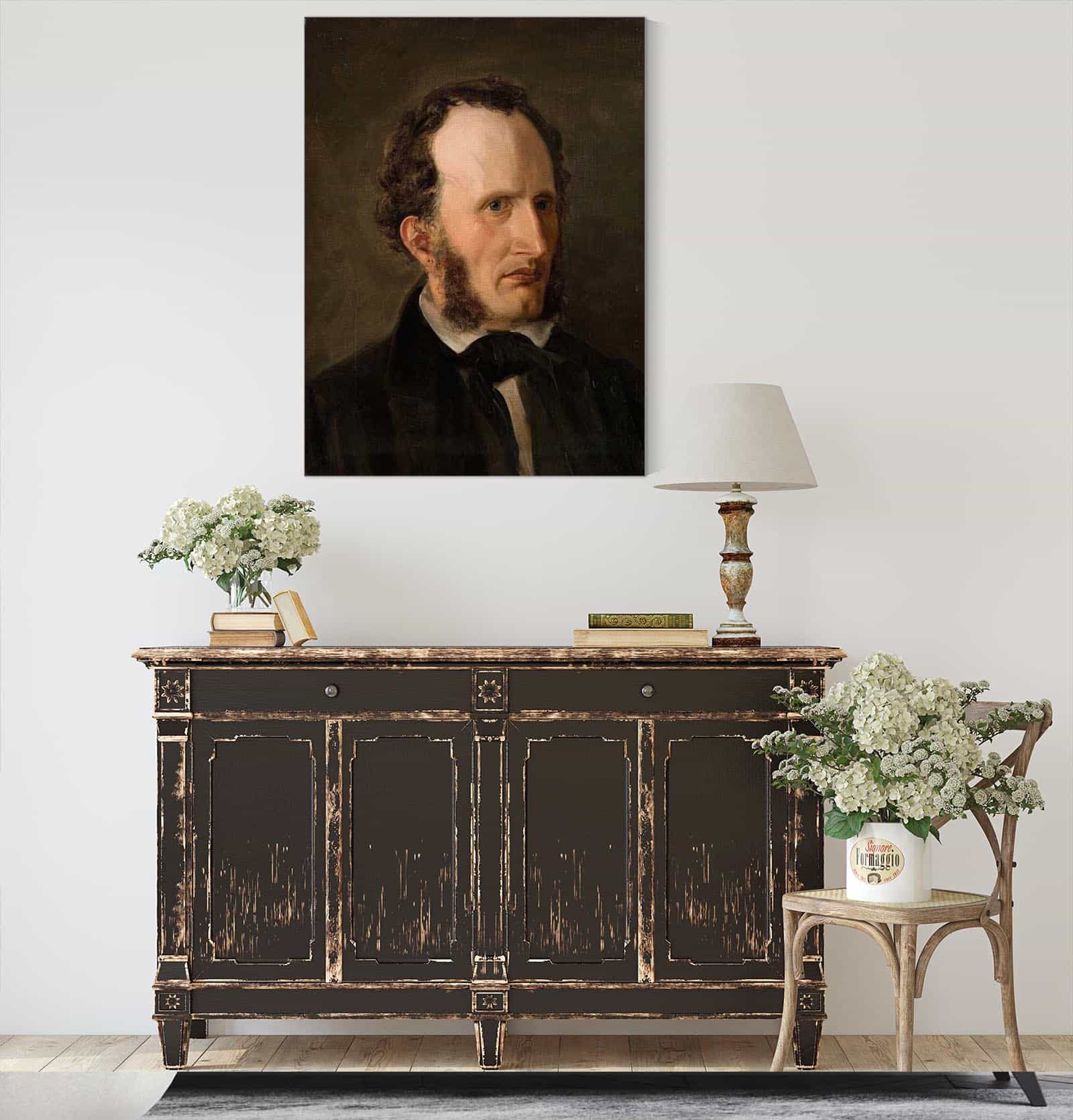 Portrett Av Kunstnerens Bror Harald by Amaldus Nielsen