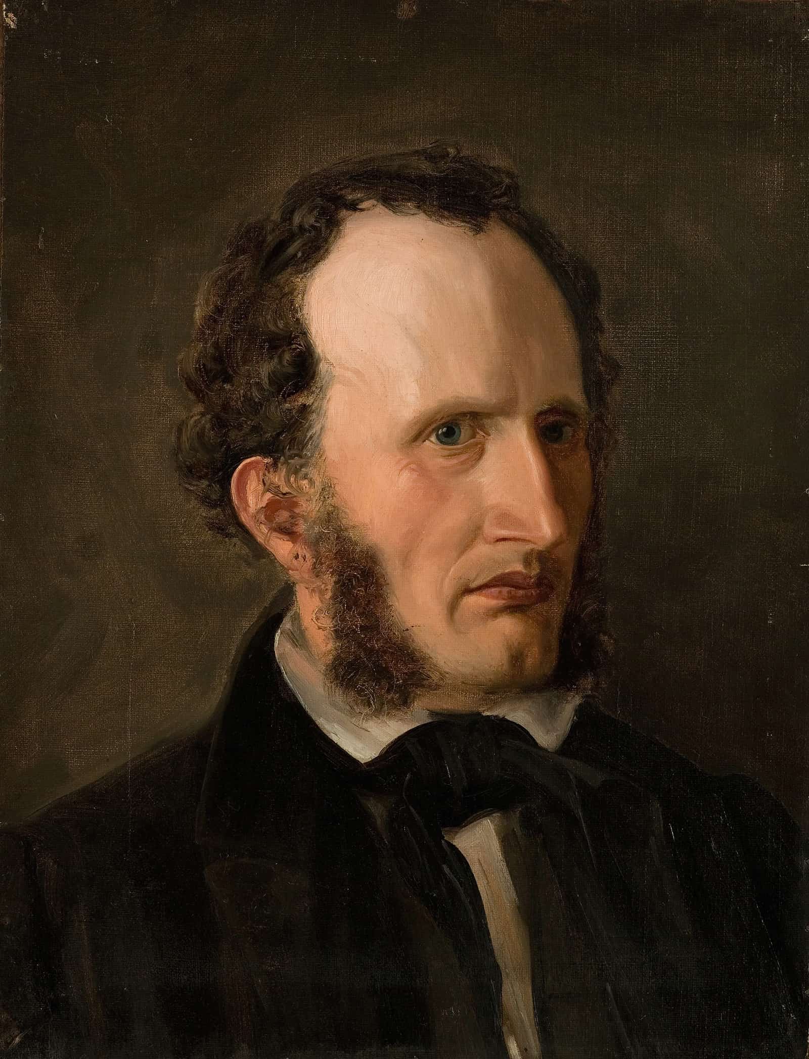 Portrett Av Kunstnerens Bror Harald by Amaldus Nielsen
