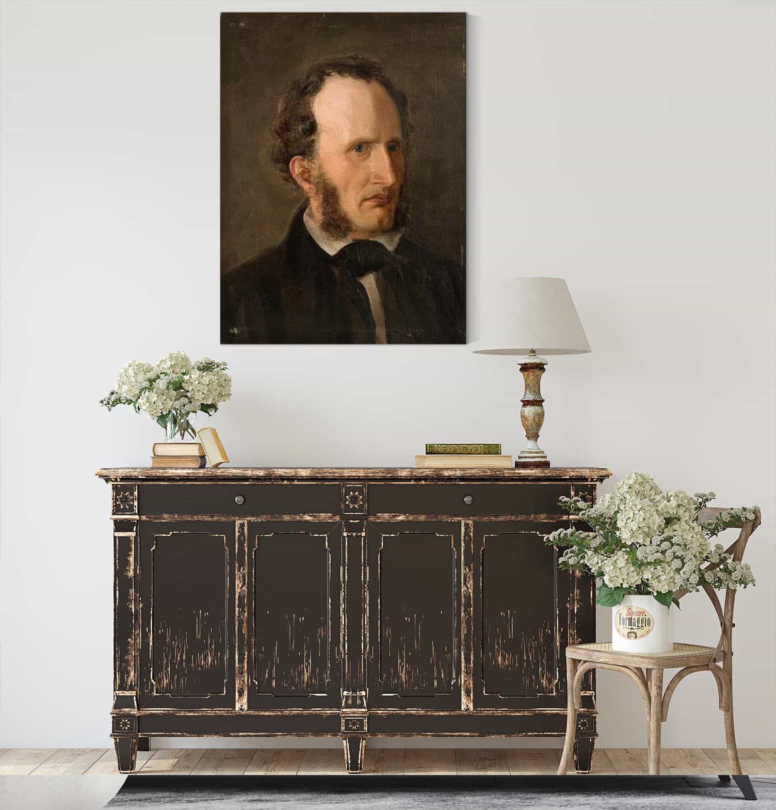 Portrett Av Kunstnerens Bror Harald by Amaldus Nielsen