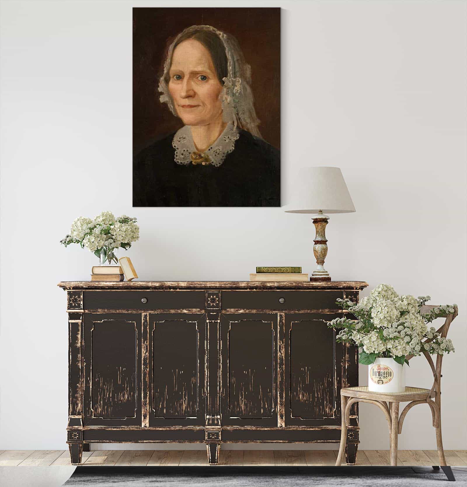 Portrett Av Kunstnerens Mor by Amaldus Nielsen