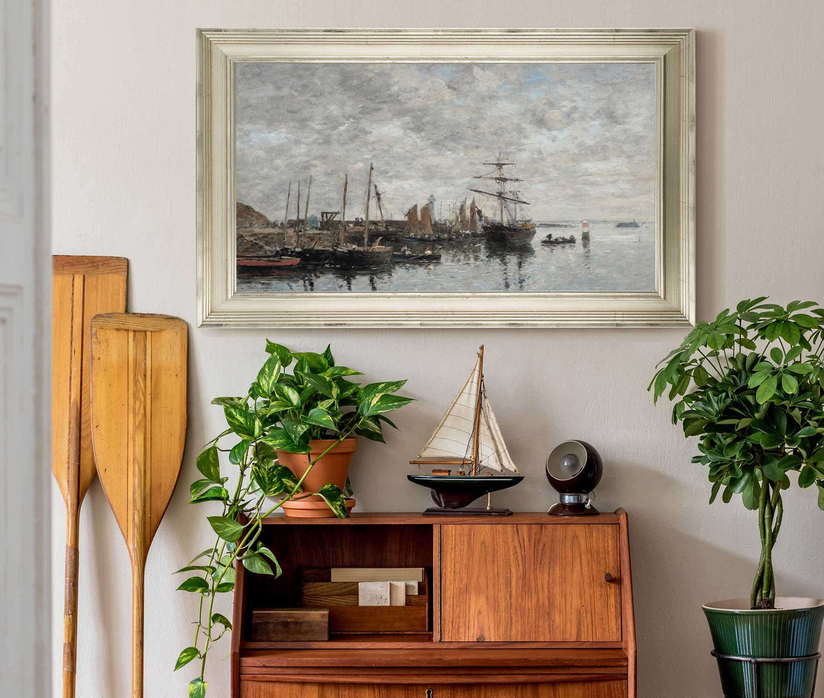 Portrieux Le Port by Eugene Boudin