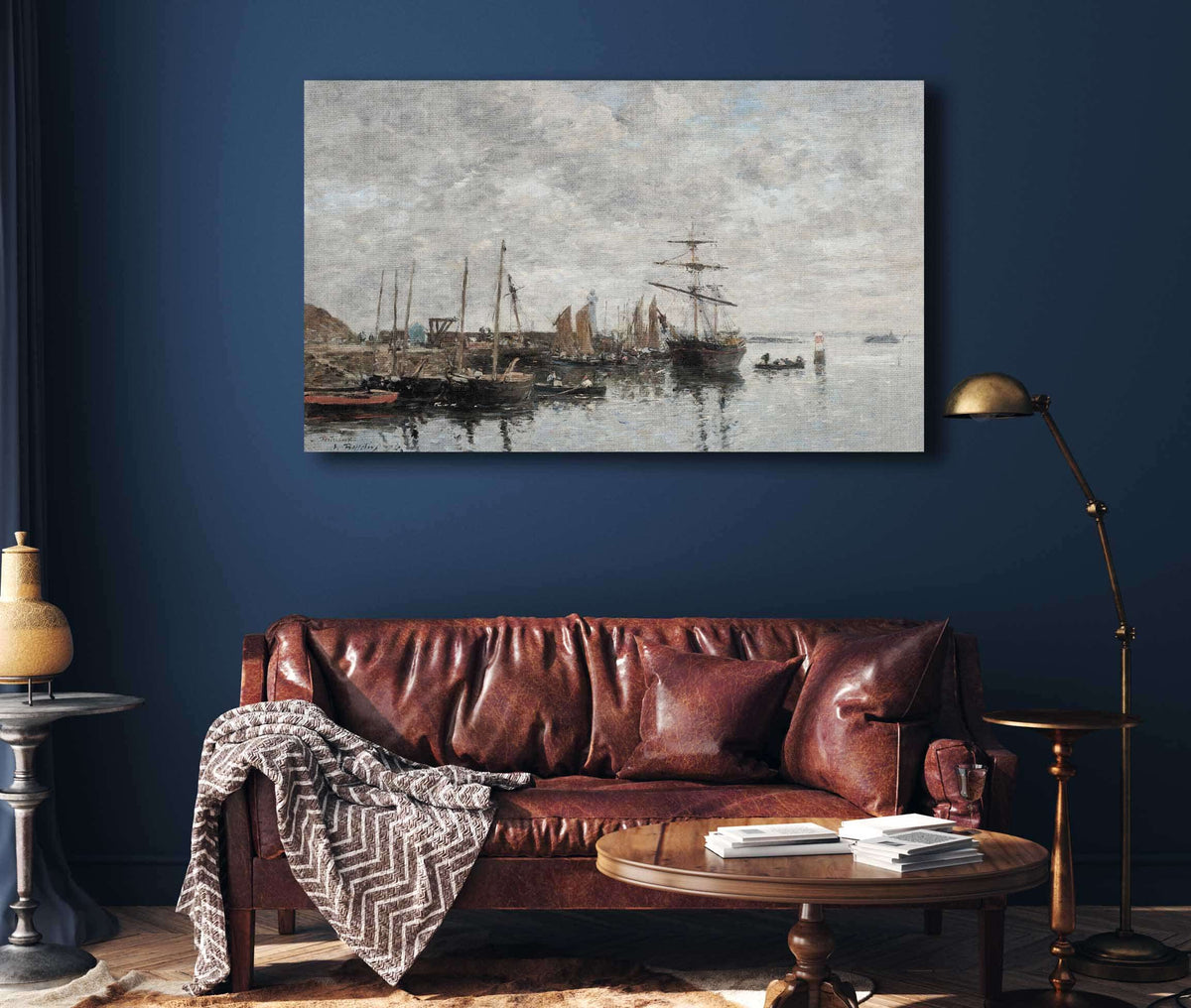 Portrieux Le Port by Eugene Boudin