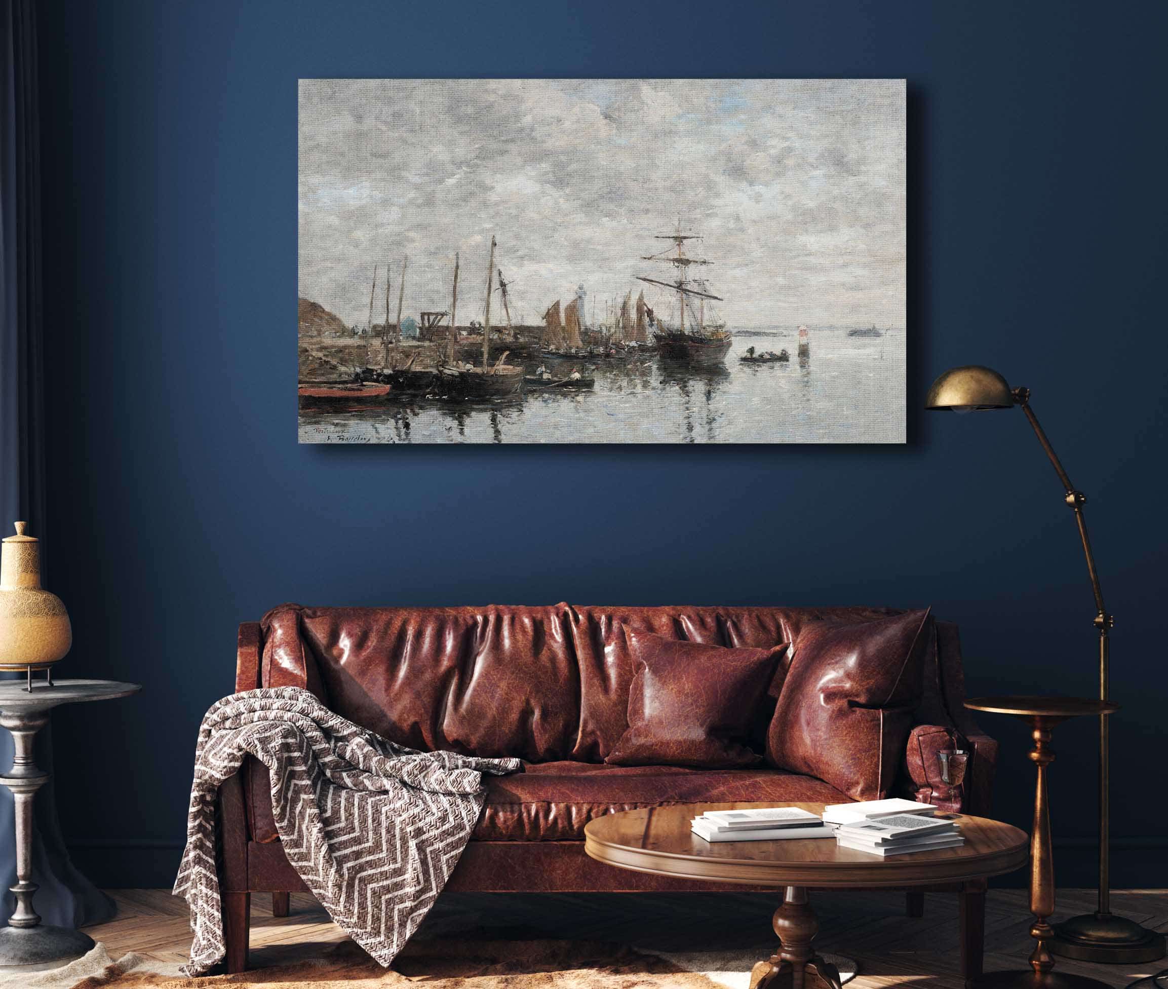 Portrieux Le Port by Eugene Boudin