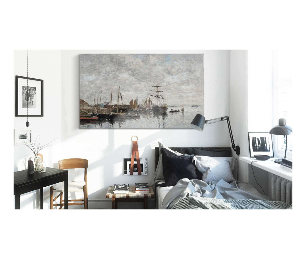 Portrieux Le Port by Eugene Boudin