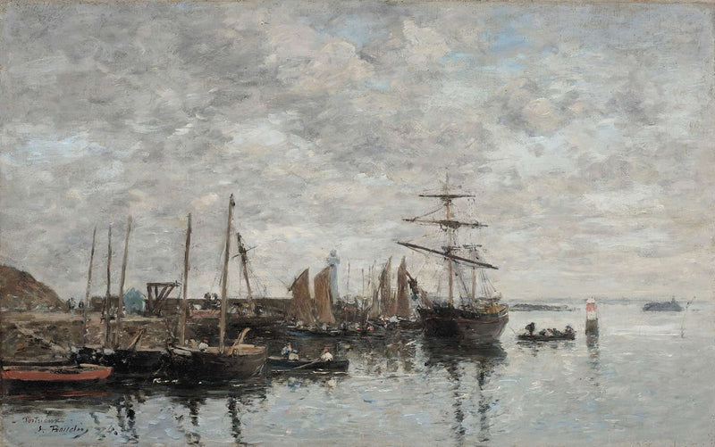 Portrieux Le Port by Eugene Boudin
