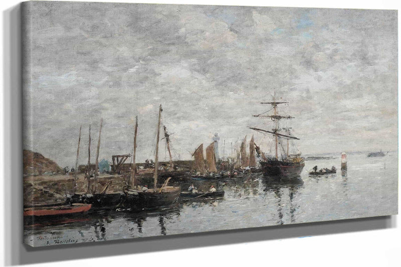 Portrieux Le Port by Eugene Boudin