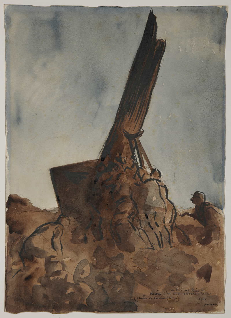 Pose Dun Observatoire Par Des Camoufleurs by Jean Louis Forain