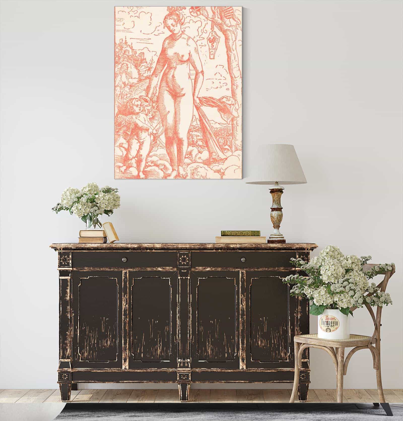 12" x 12" / Canvas Wrap Venus And Cupid   by Lucas Cranach The Elder Posters, Prints, & Visual Artwork