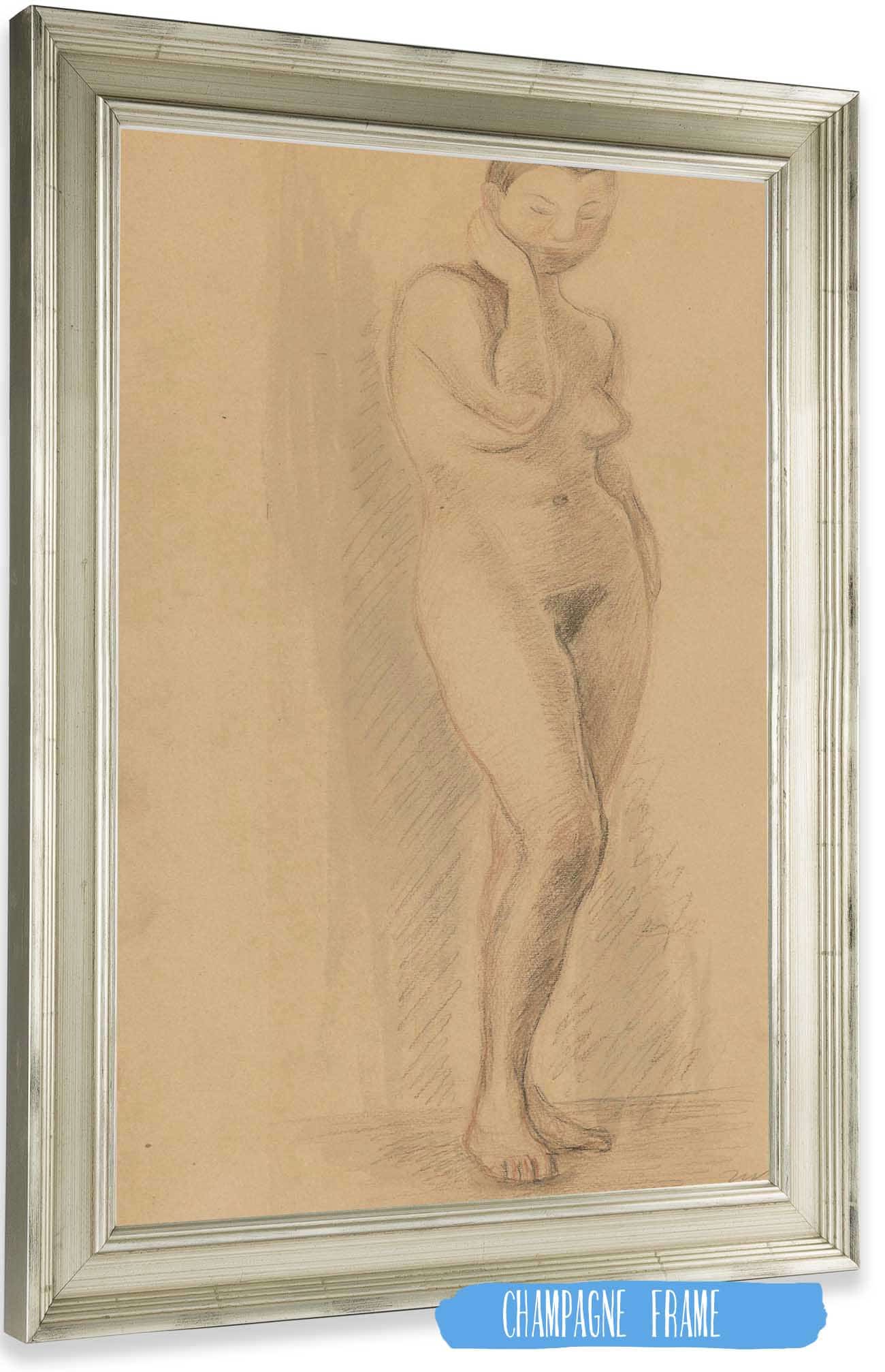 18" x 24" / Canvas Wrap Standing Nude Iv by Zygmunt Waliszewski Posters, Prints, & Visual Artwork