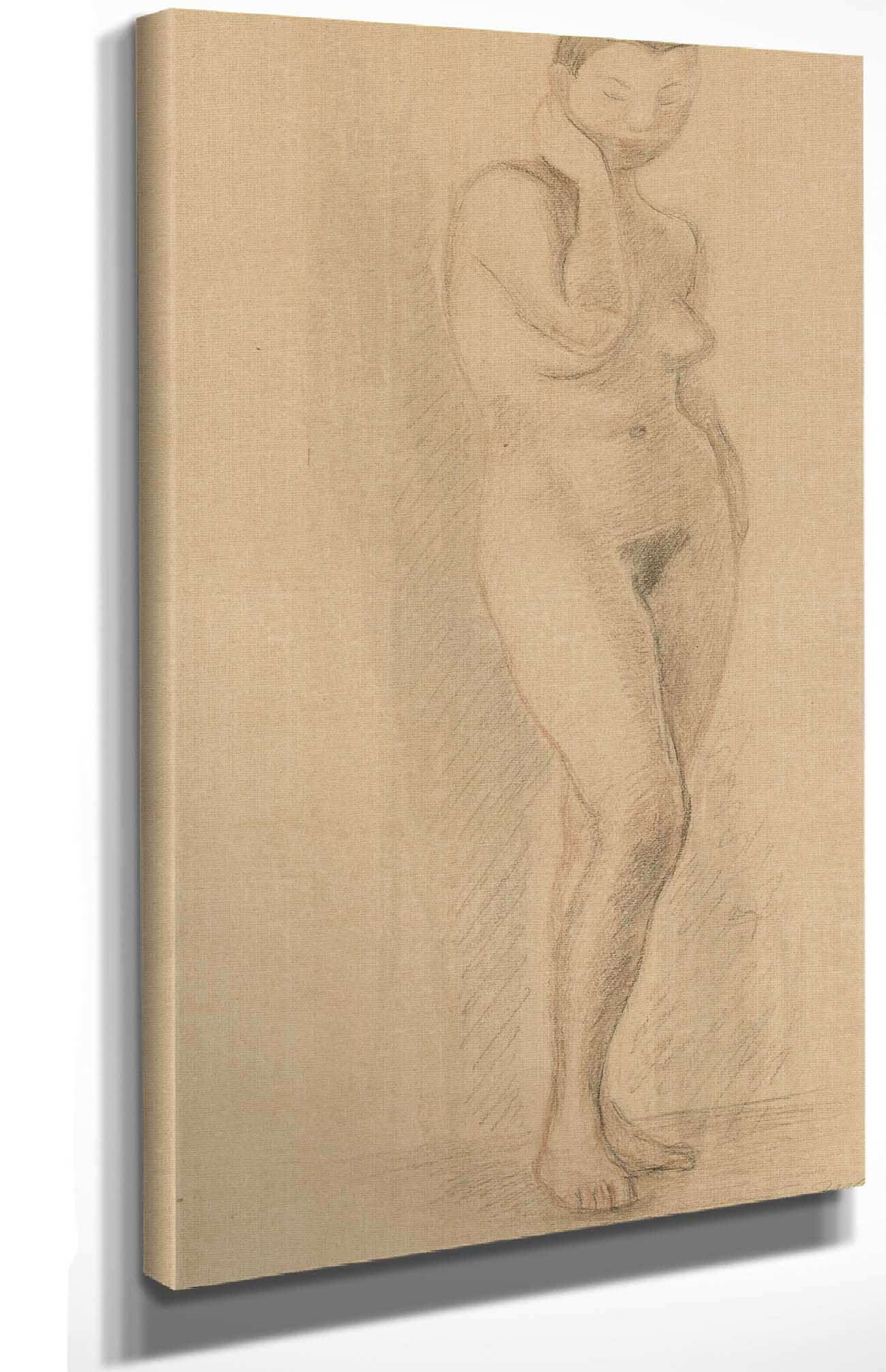 18" x 24" / Canvas Wrap Standing Nude Iv by Zygmunt Waliszewski Posters, Prints, & Visual Artwork