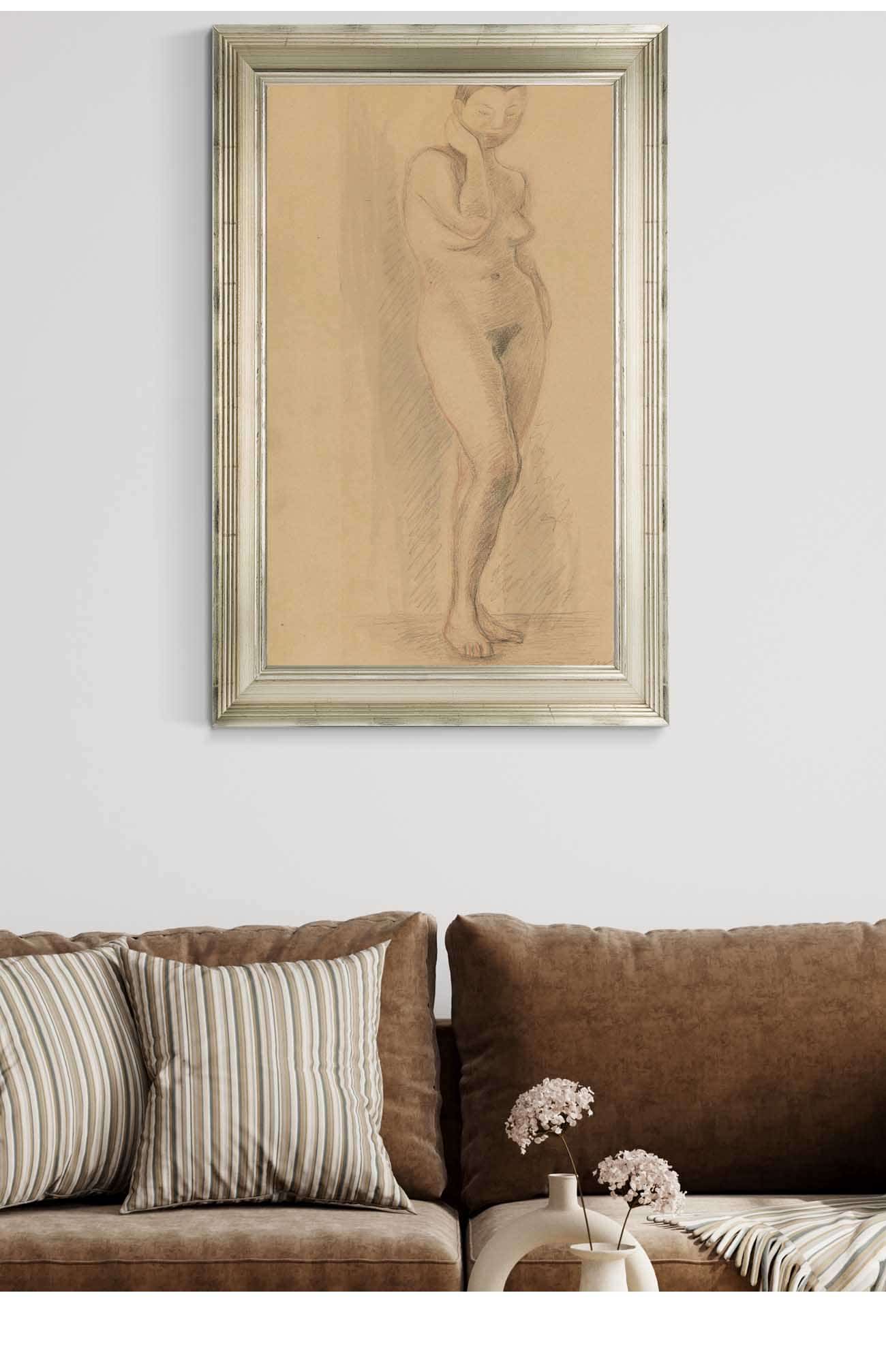 18" x 24" / Canvas Wrap Standing Nude Iv by Zygmunt Waliszewski Posters, Prints, & Visual Artwork