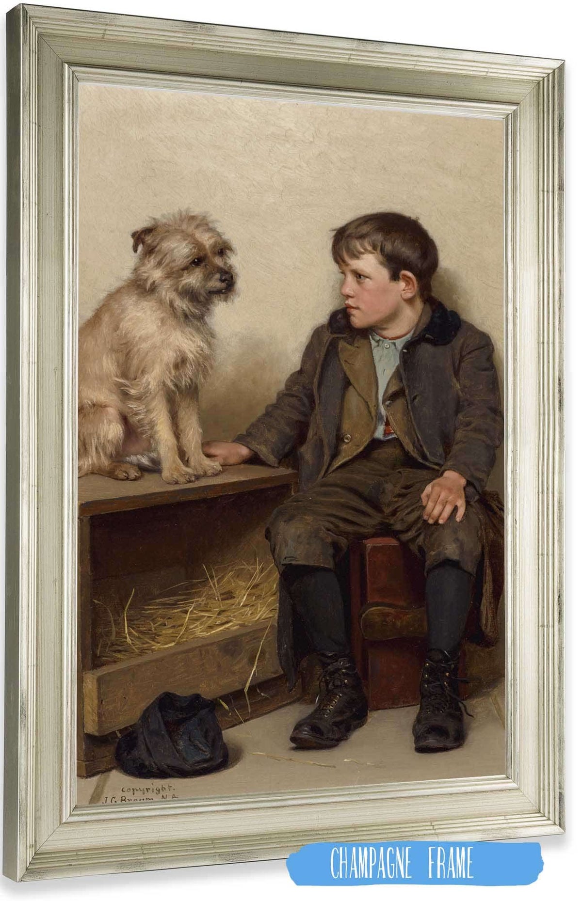 A Confab by John George Brown Posters, Prints, & Visual Artwork