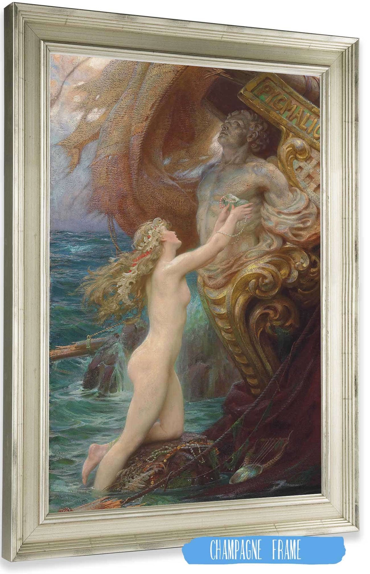 A Deep Sea Idyll by Herbert James Draper Posters, Prints, & Visual Artwork