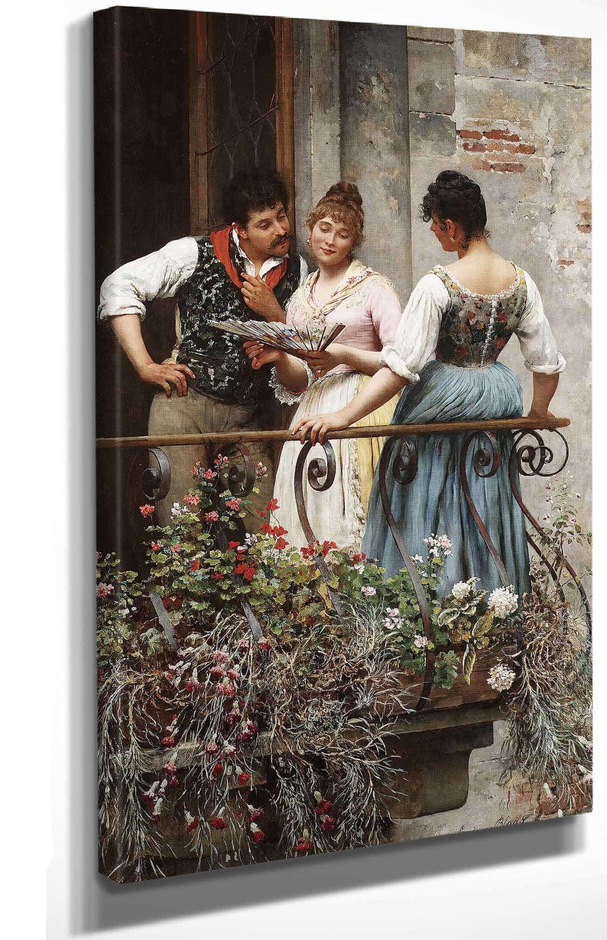 A Favourite Fan by Eugen Von Blaas Posters, Prints, & Visual Artwork