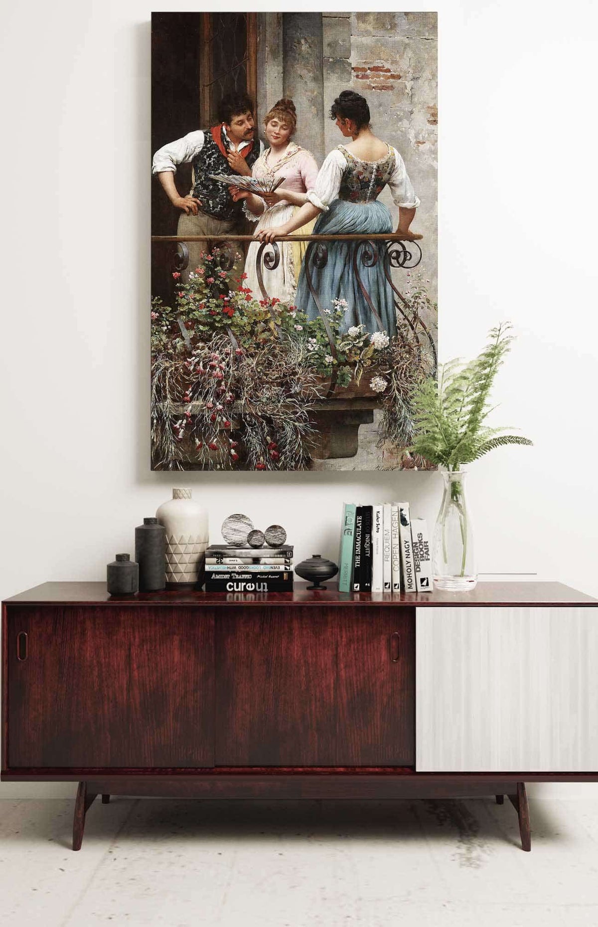 A Favourite Fan by Eugen Von Blaas Posters, Prints, & Visual Artwork