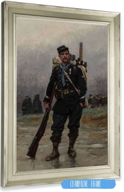 A French Infantryman From The Franco Prussian War by Jean Baptiste Edouard Detaille Posters, Prints, & Visual Artwork