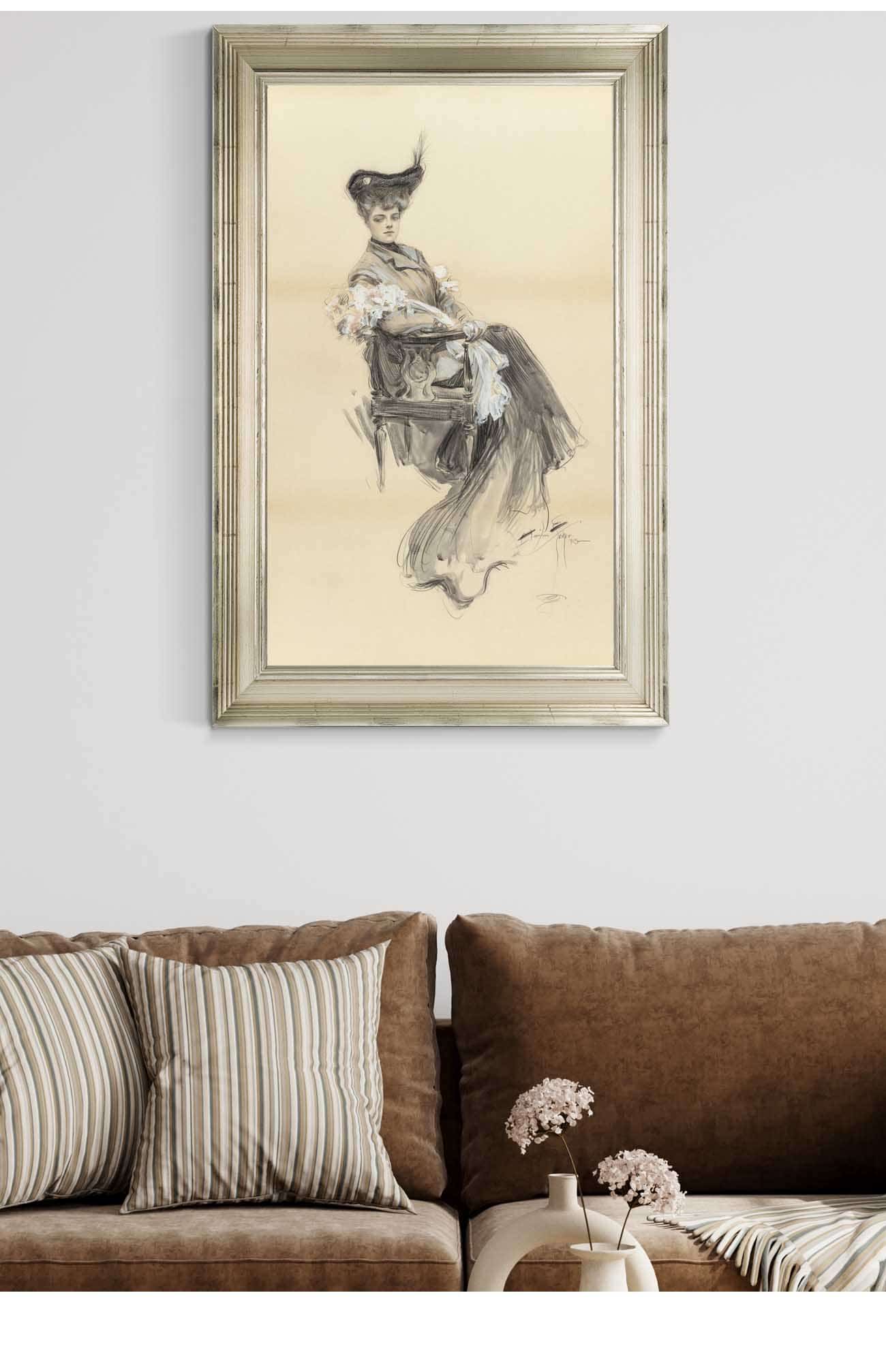 A Lady Of Leisure by Harrison Fisher Posters, Prints, & Visual Artwork