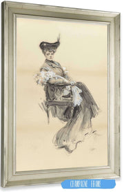 A Lady Of Leisure by Harrison Fisher Posters, Prints, & Visual Artwork
