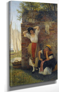 A Moment Of Rest by Eugen Von Blaas Posters, Prints, & Visual Artwork