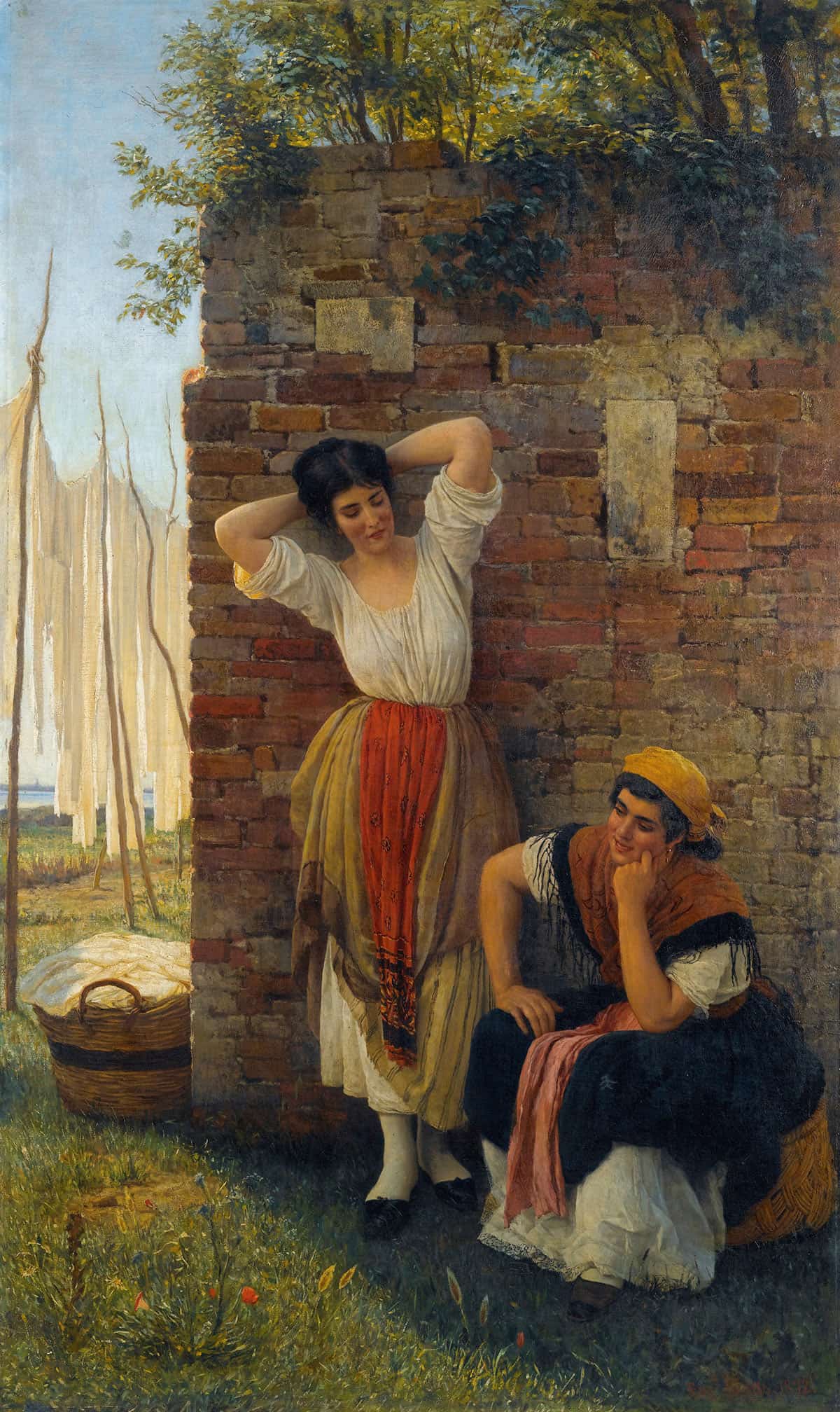 A Moment Of Rest by Eugen Von Blaas Posters, Prints, & Visual Artwork