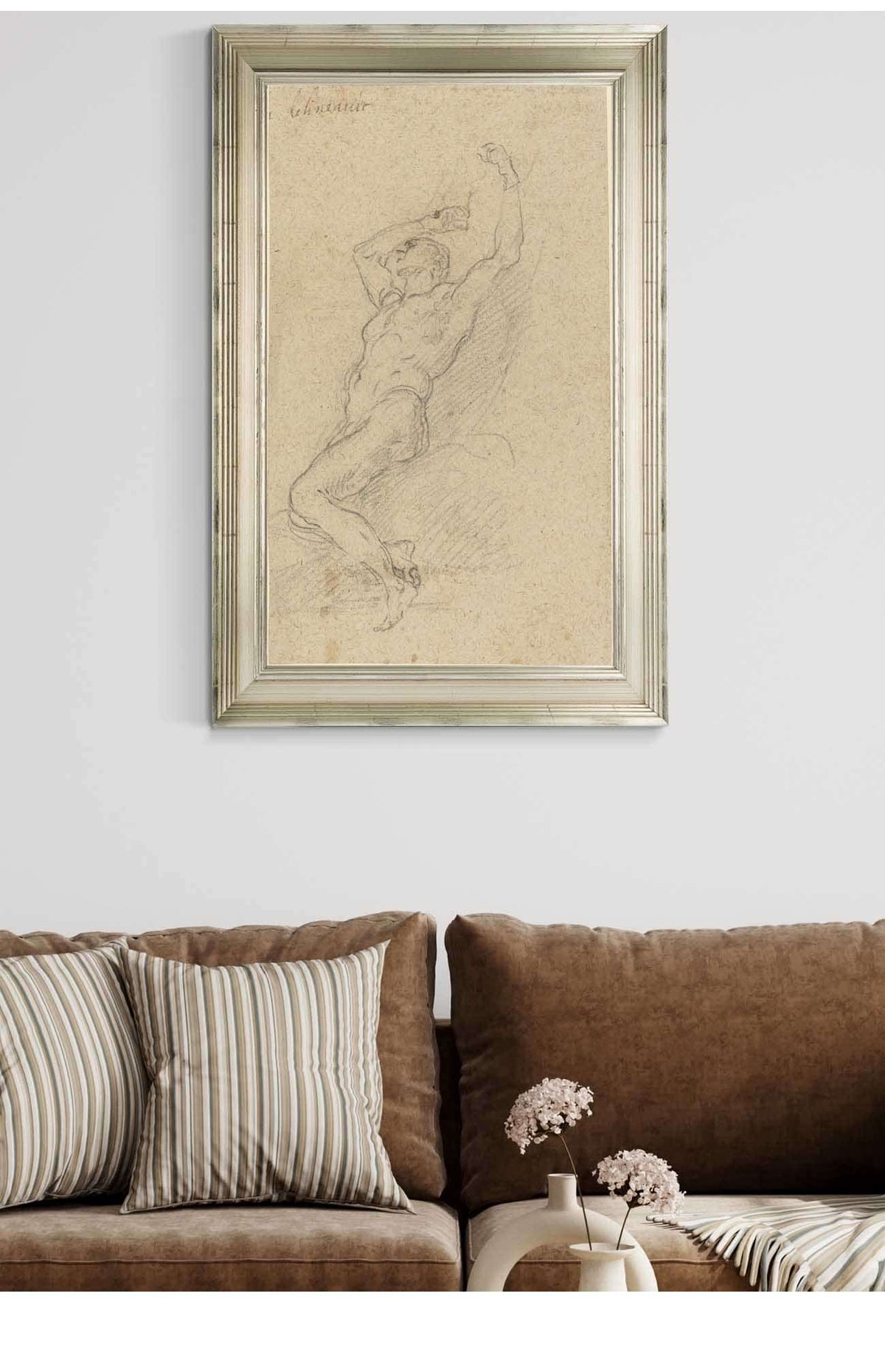 A Nude Man Chained To A Rock by Francesco Solimena Posters, Prints, & Visual Artwork