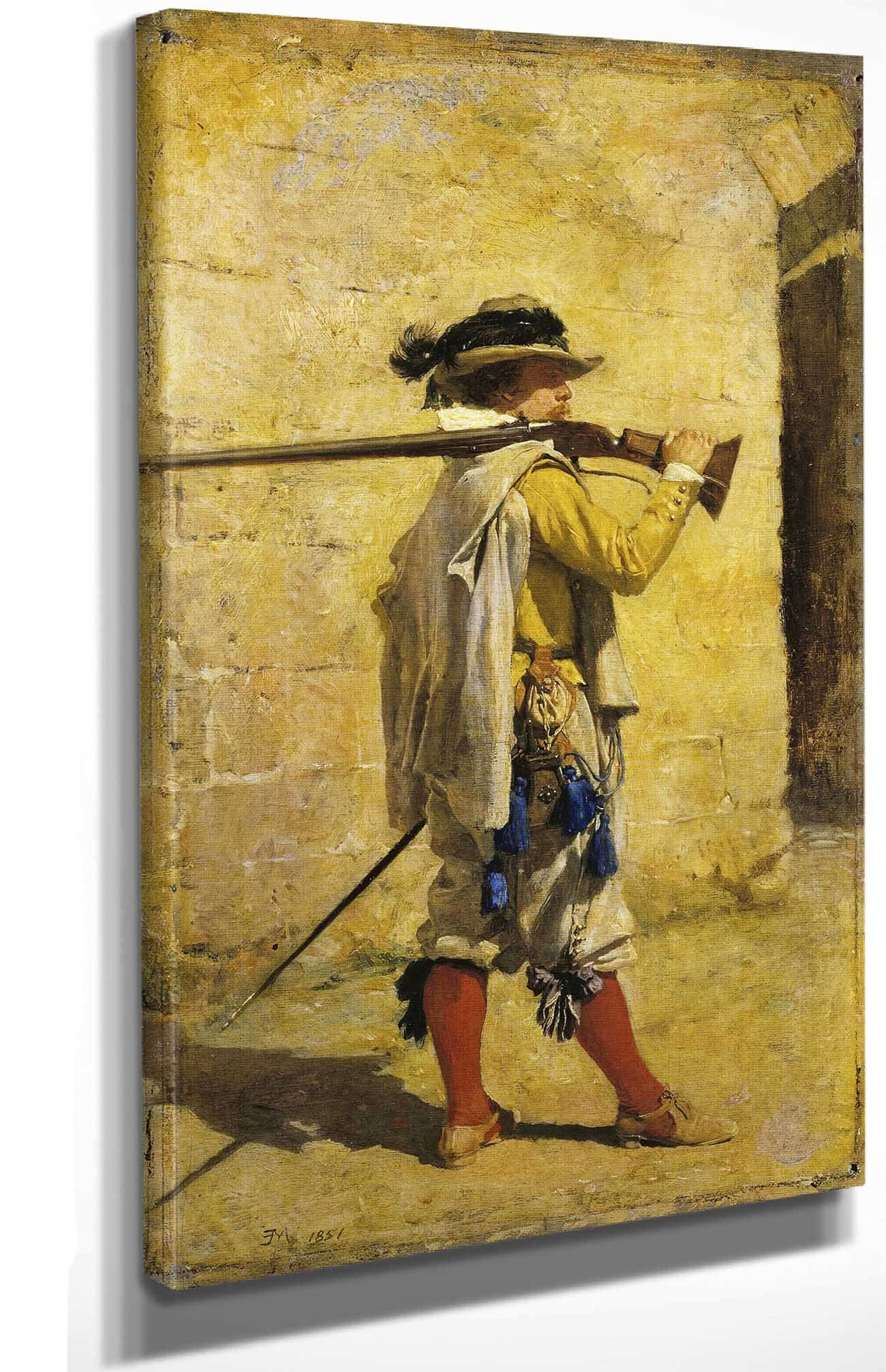 A Sentinel Time Of Louis Xiii by Ernest Meissonier Posters, Prints, & Visual Artwork