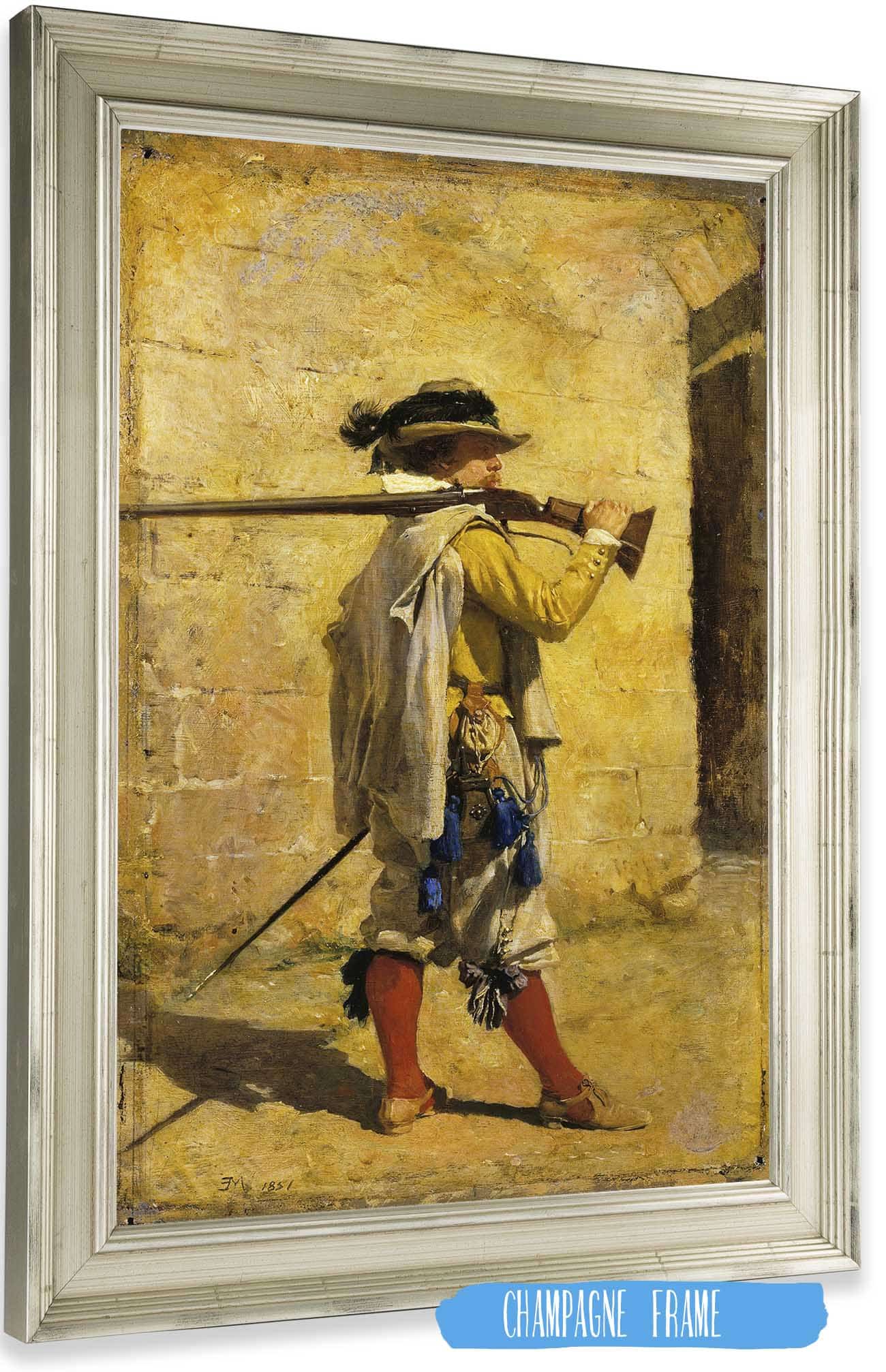 A Sentinel Time Of Louis Xiii by Ernest Meissonier Posters, Prints, & Visual Artwork