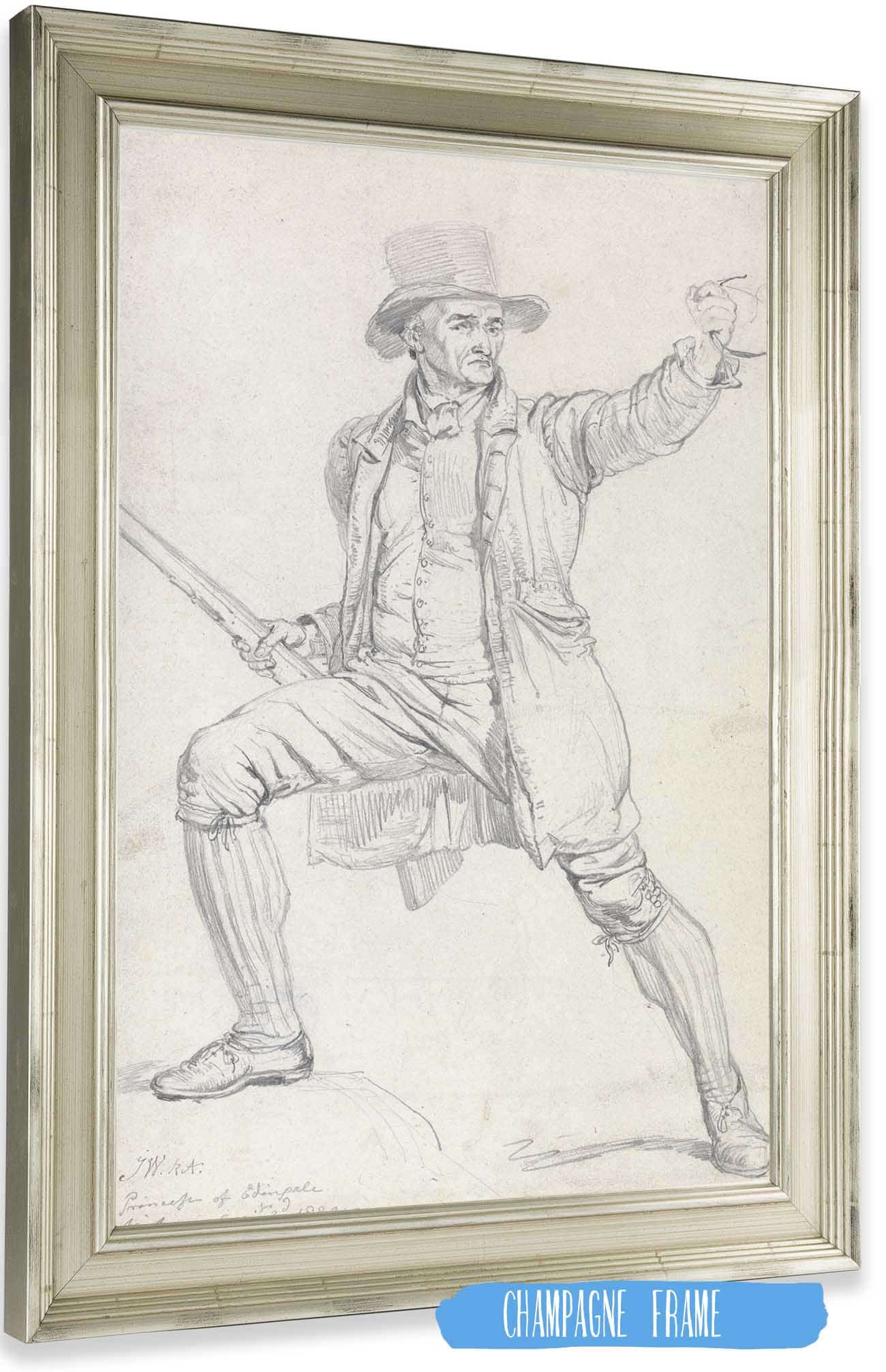 A Study For The Central Character In Wards Painting The Deer Stealer by James Ward Posters, Prints, & Visual Artwork