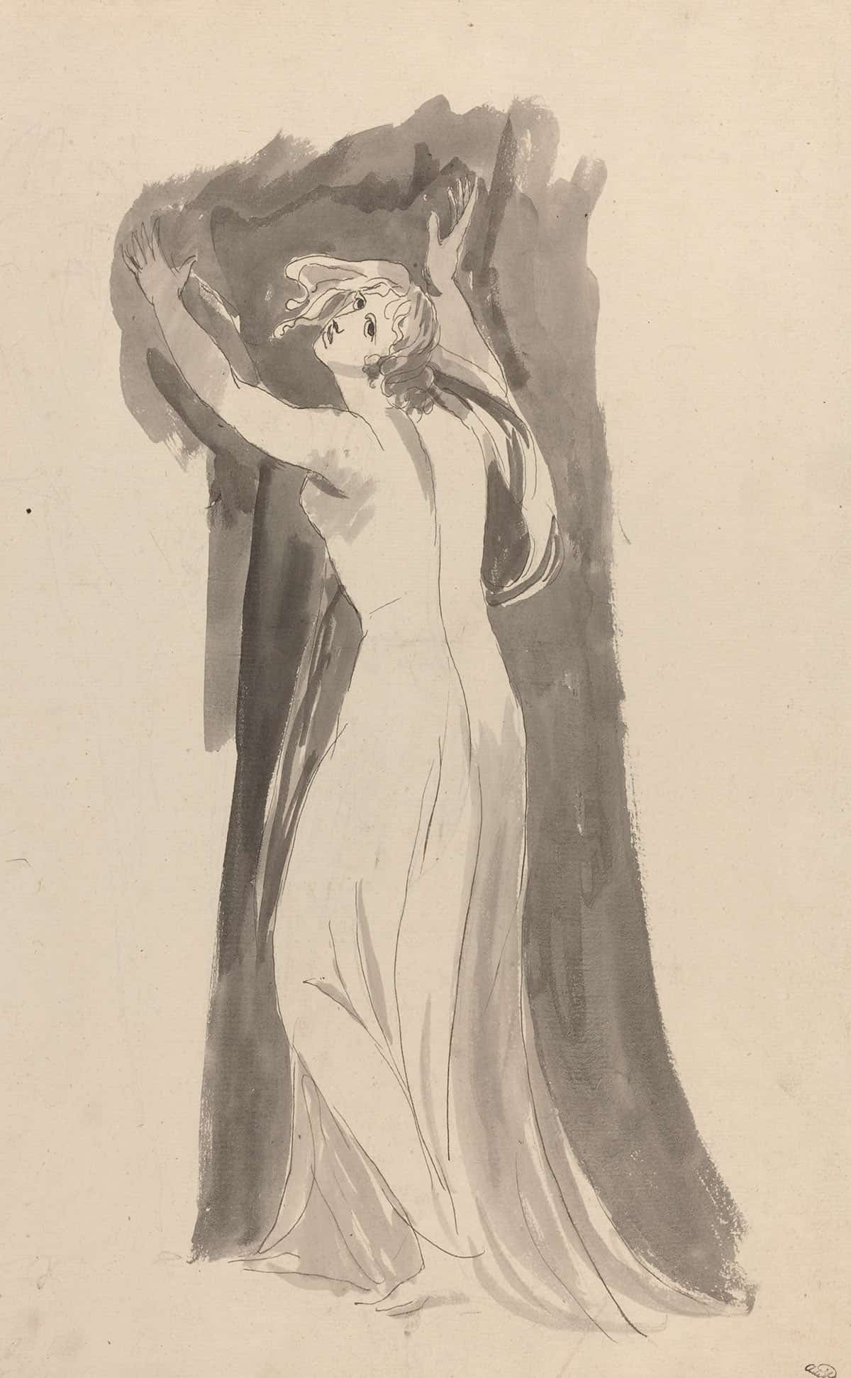 A Study Of Miranda For The Tempest by George Romney Posters, Prints, & Visual Artwork