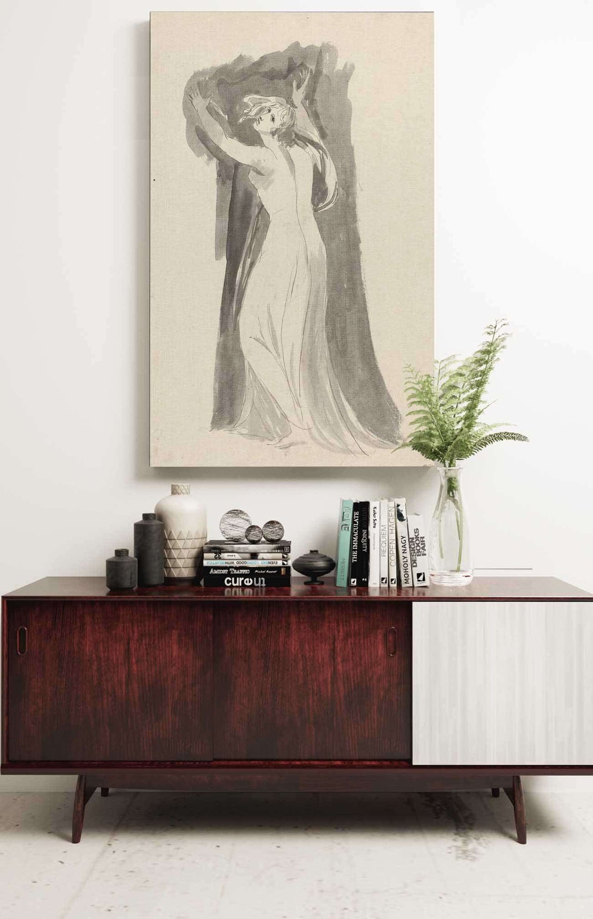 A Study Of Miranda For The Tempest by George Romney Posters, Prints, & Visual Artwork