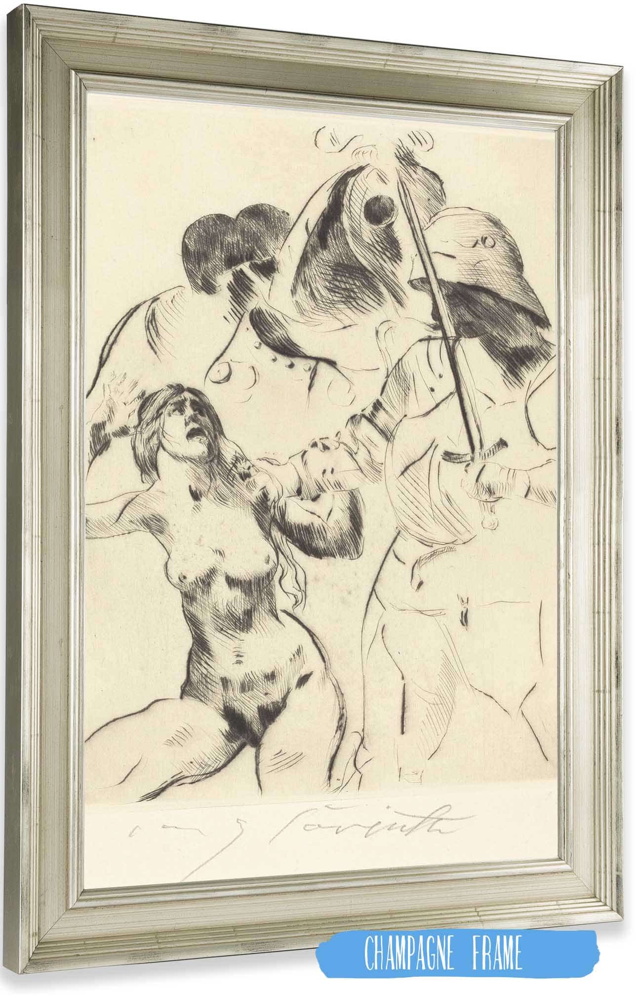 Abduction Iii Frauenraub Iii by Lovis Corinth Posters, Prints, & Visual Artwork