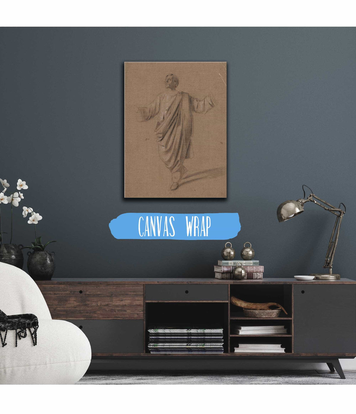 Academic Study Of A Male Figure by Mariano Fortuny Marsal Posters, Prints, & Visual Artwork