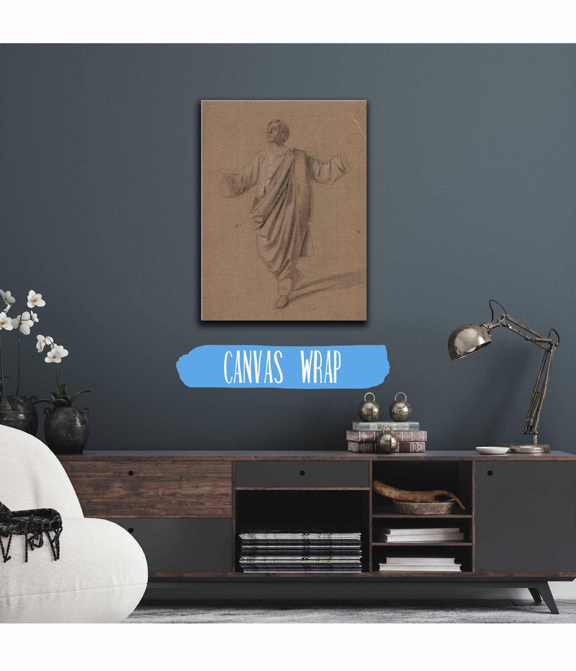 Academic Study Of A Male Figure by Mariano Fortuny Marsal Posters, Prints, & Visual Artwork