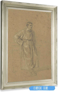 Academic Study Of A Male Figure by Mariano Fortuny Marsal Posters, Prints, & Visual Artwork