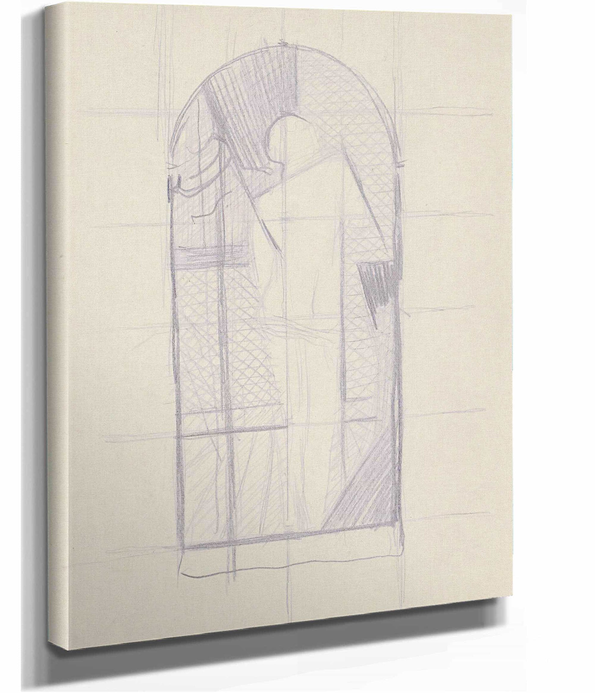 Achterzijde Van Een Staande Naakte Vrouw by Reijer Stolk Posters, Prints, & Visual Artwork