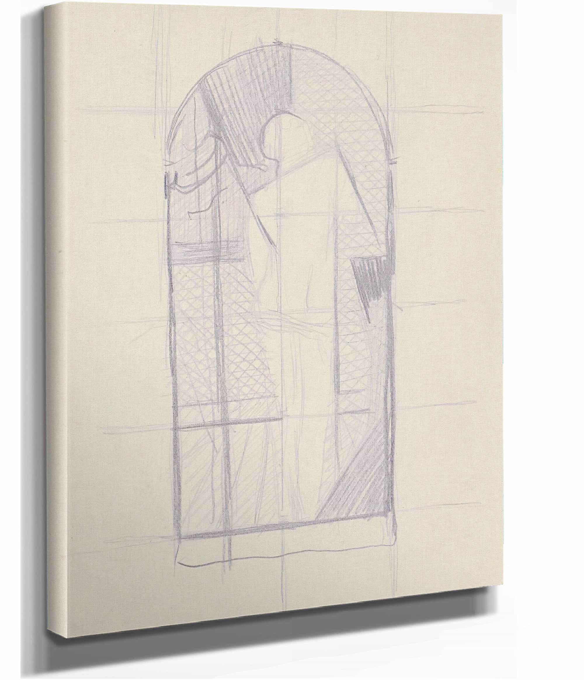 Achterzijde Van Een Staande Naakte Vrouw by Reijer Stolk Posters, Prints, & Visual Artwork
