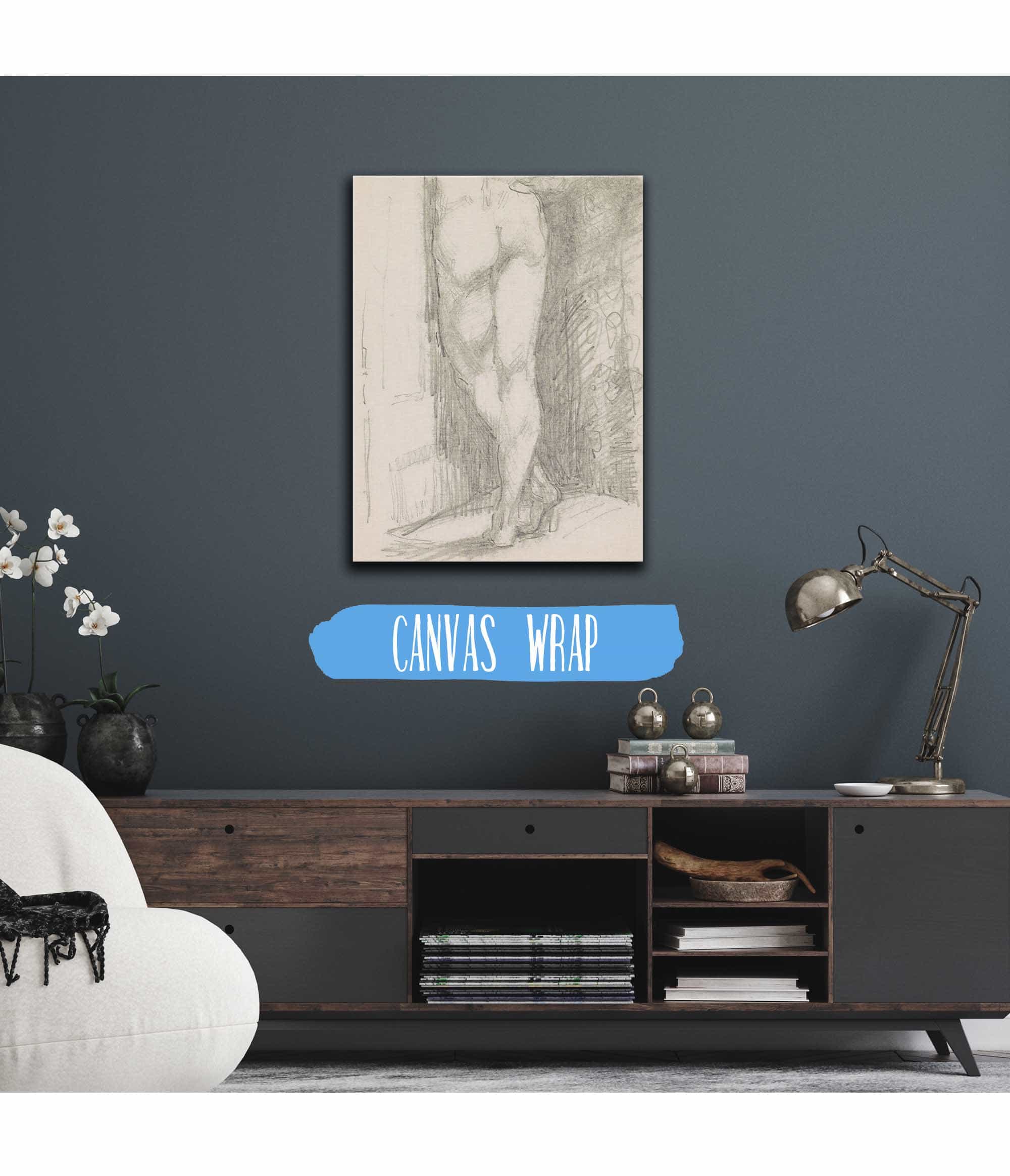 Achterzijde Van Een Staande Naakte Vrouw by Reijer Stolk Posters, Prints, & Visual Artwork