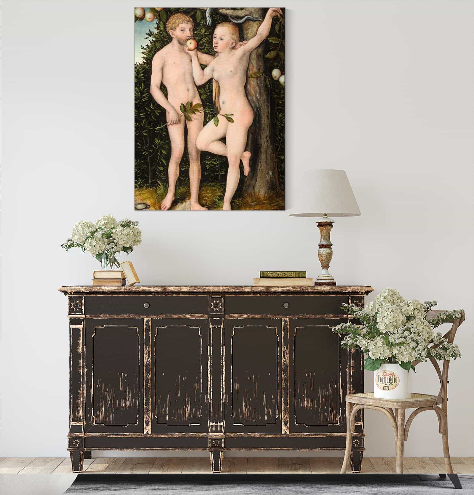Adam And Eve by Lucas Cranach The Elder Posters, Prints, & Visual Artwork