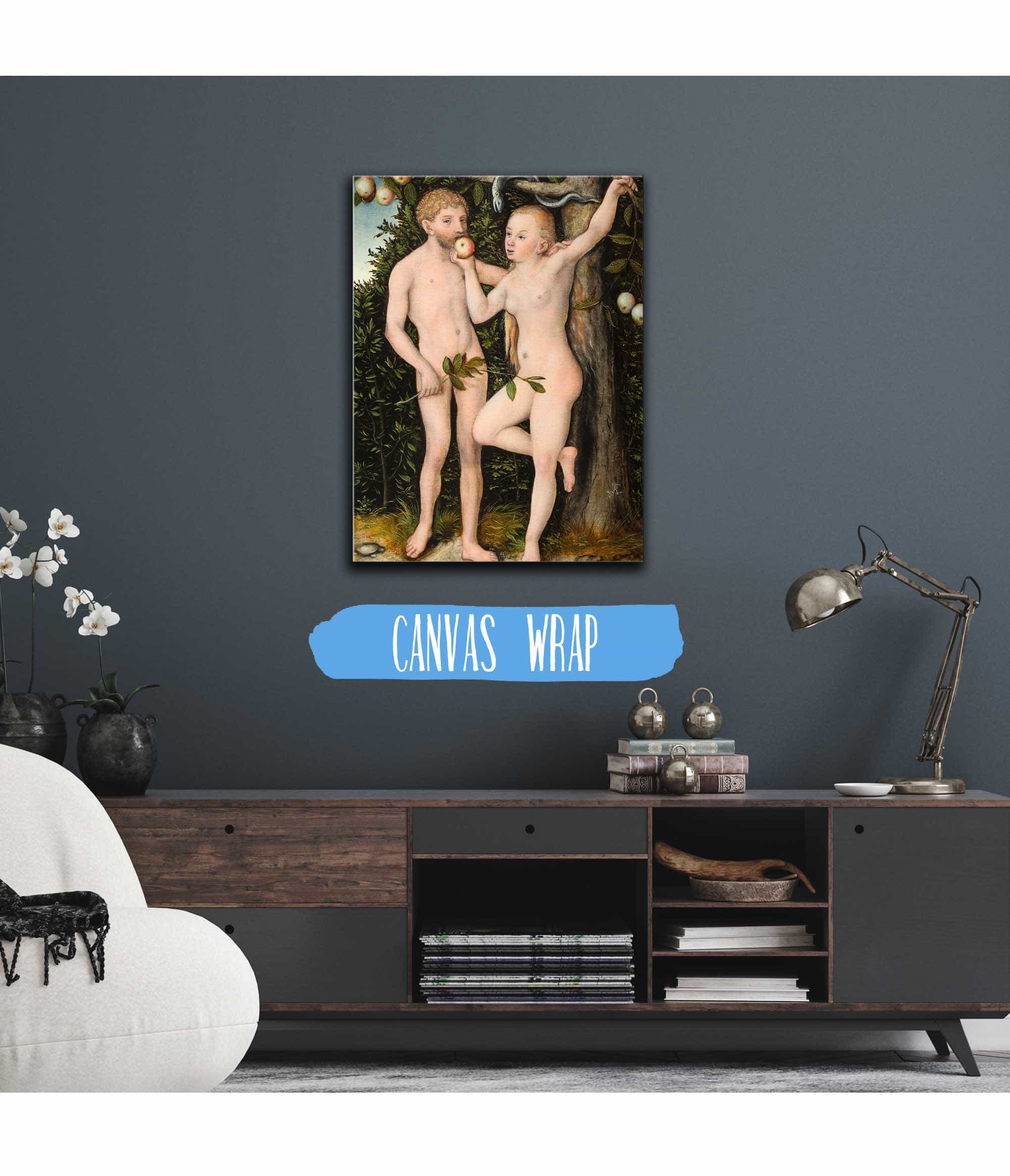 Adam And Eve by Lucas Cranach The Elder Posters, Prints, & Visual Artwork