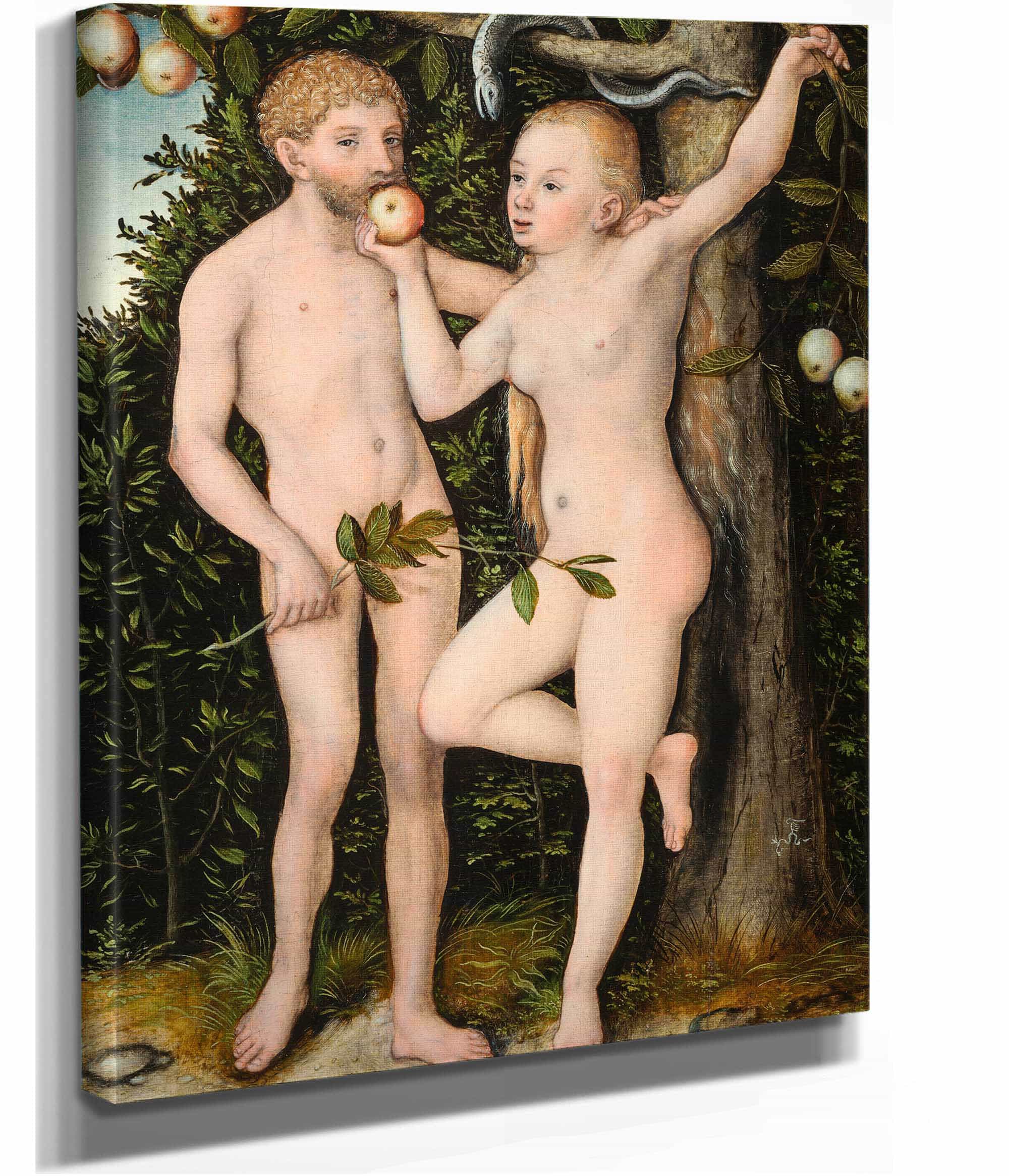 Adam And Eve by Lucas Cranach The Elder Posters, Prints, & Visual Artwork