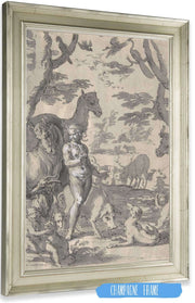 Adam In The Garden Of Eden Naming The Animals   by Joachim Wtewael Posters, Prints, & Visual Artwork