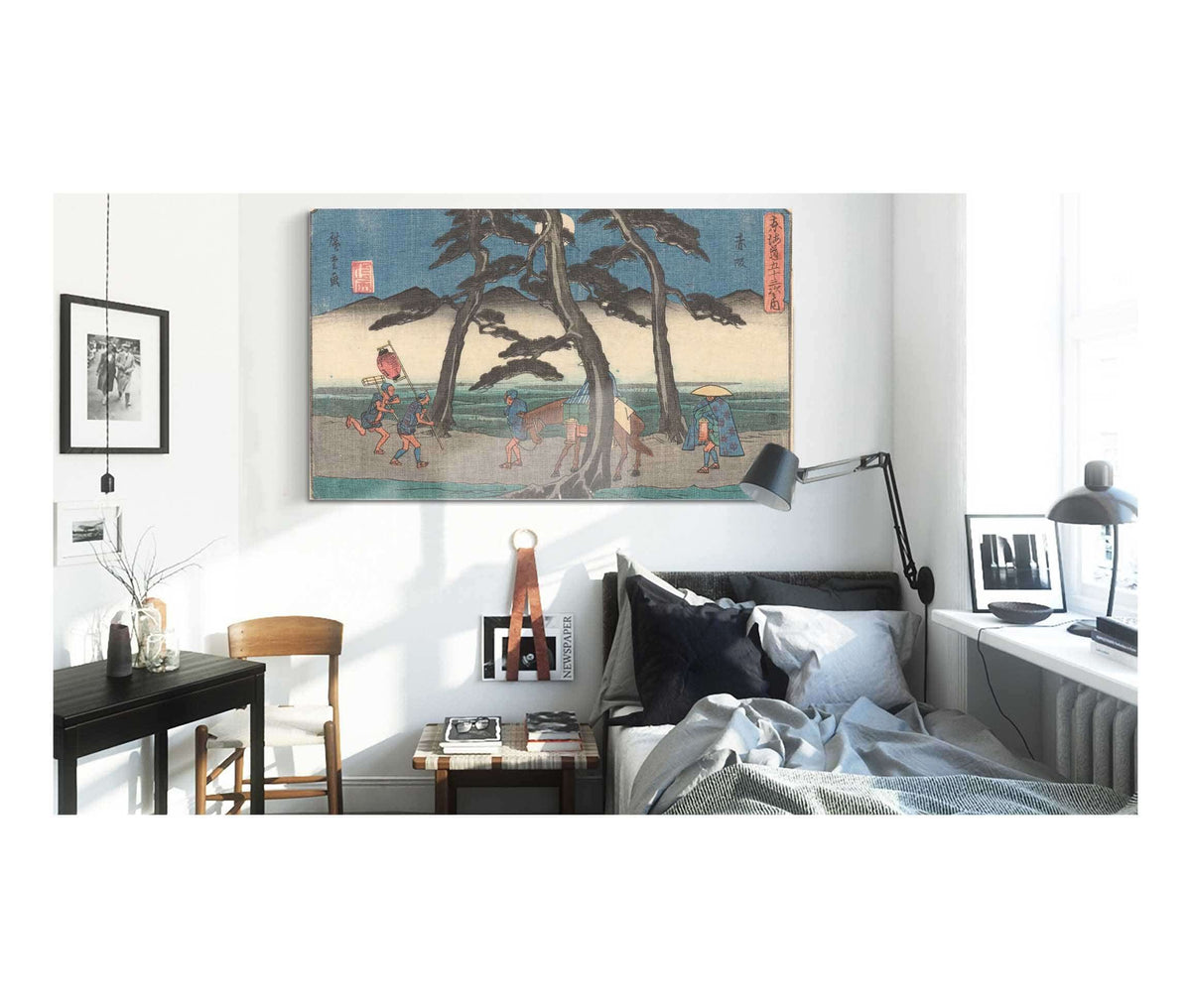 Akasaka   by Ando Hiroshige Posters, Prints, & Visual Artwork