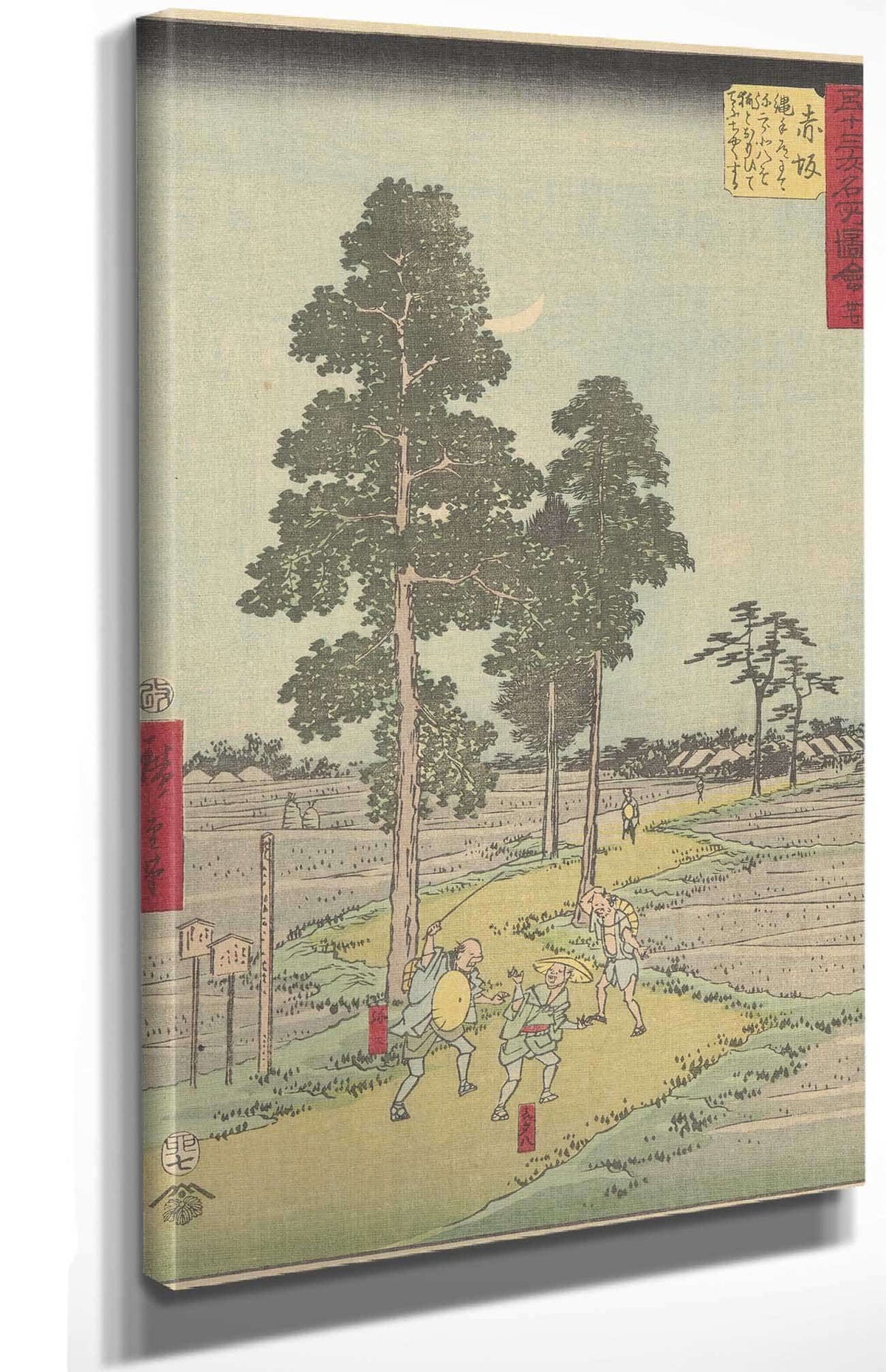 Akasaka   by Ando Hiroshige Posters, Prints, & Visual Artwork