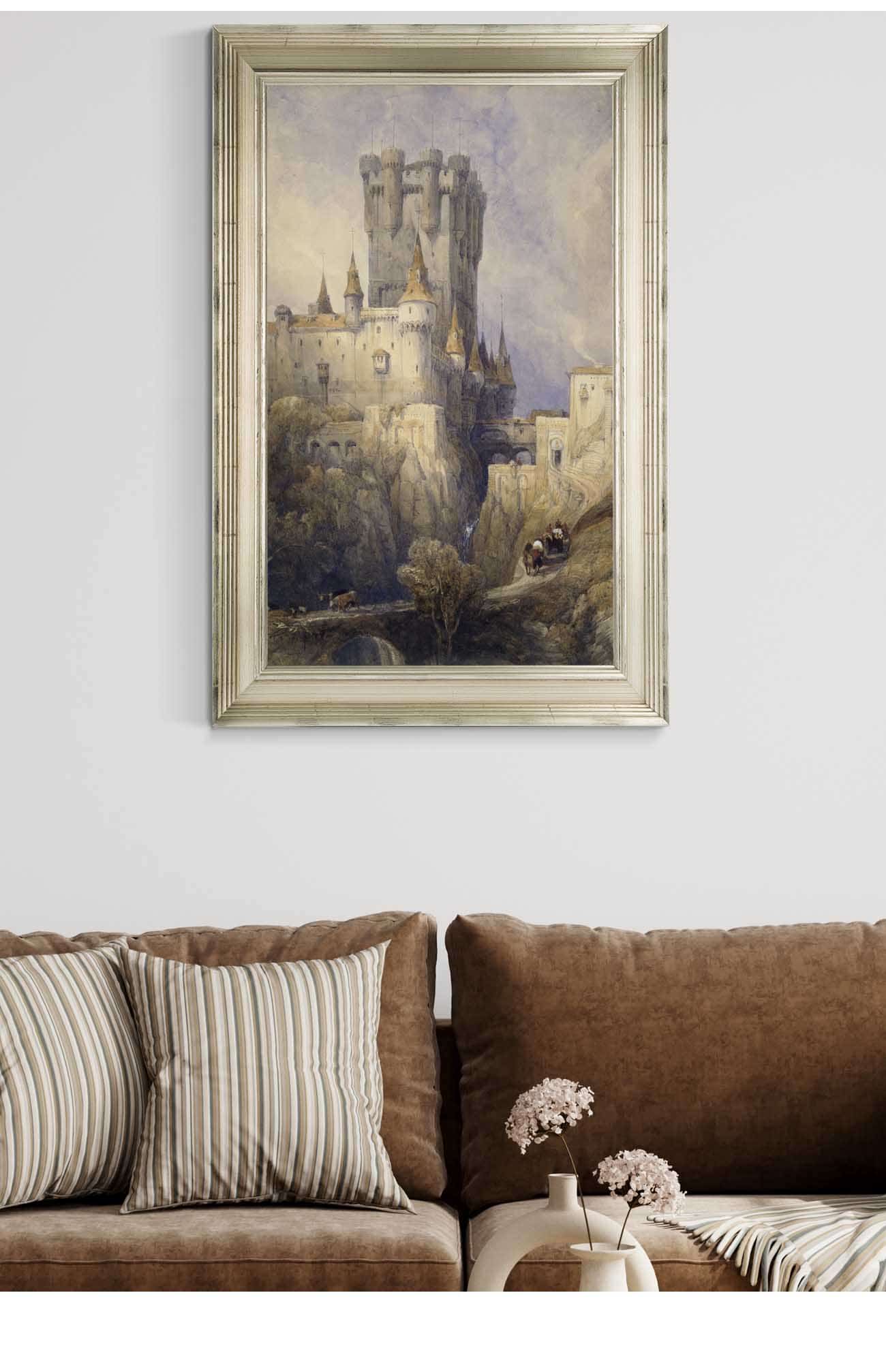 Alcazar Segovia Spain by David Roberts Posters, Prints, & Visual Artwork