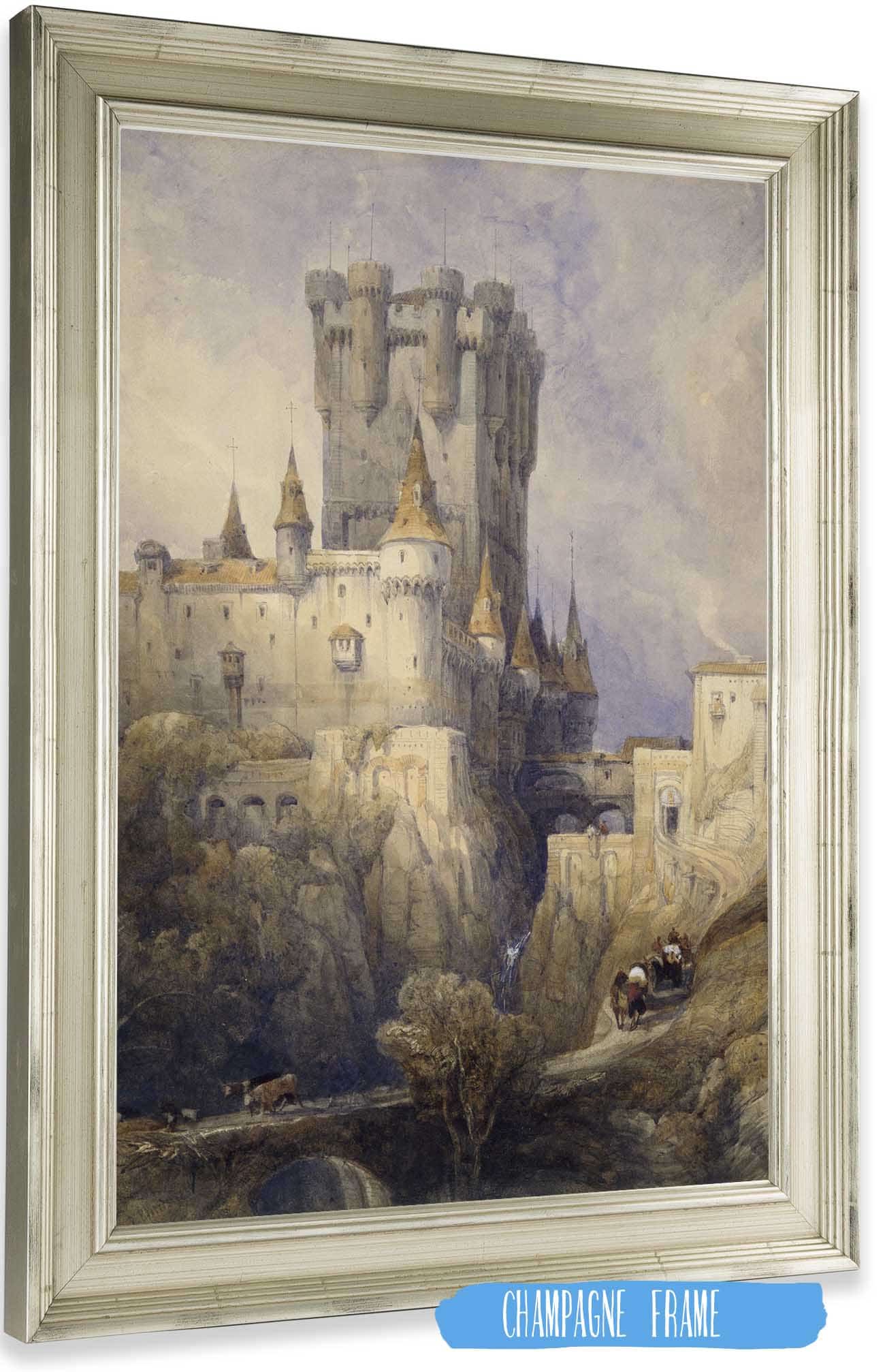 Alcazar Segovia Spain by David Roberts Posters, Prints, & Visual Artwork