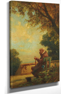 Alter Mann Auf Einer Bank C by Carl Spitzweg Posters, Prints, & Visual Artwork